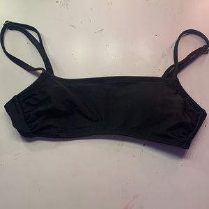 Black bathing suit top